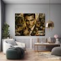 Goldener Erfolg – Luxus Wandbild auf Gallery Leinwand