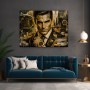 Goldener Erfolg – Luxus Wandbild auf Gallery Leinwand