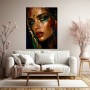 Goldene Aura Portrait – Wandbild als Fine Art Print