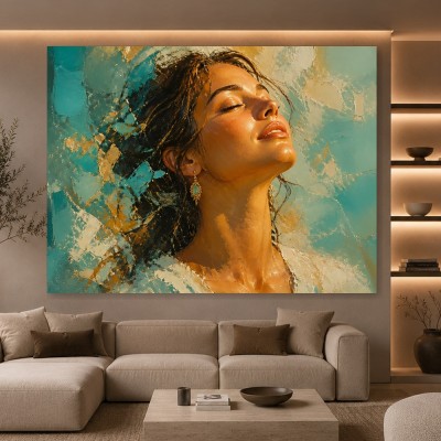 Sonnengeküsstes Porträt als Leinwandbild und Fine Art Print