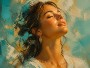 Sonnengeküsstes Porträt als Leinwandbild und Fine Art Print