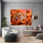 Kosmische Auszeit am Tropenstrand – Wandbild & Poster