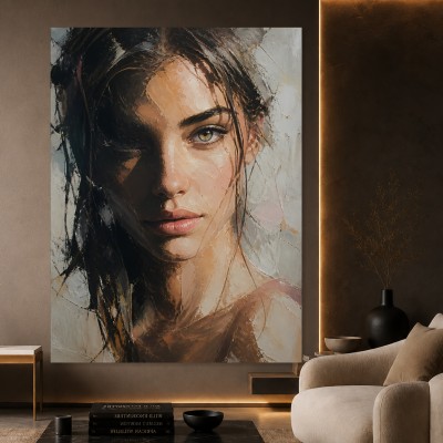 Intensives Porträt Wandbild als Fine Art Print