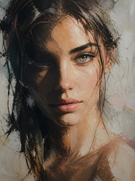 Intensives Porträt Wandbild als Fine Art Print