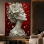 Elegante Blütenmuse – Wandbild als Acrylbild