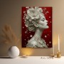 Elegante Blütenmuse – Wandbild als Acrylbild