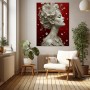 Elegante Blütenmuse – Wandbild als Acrylbild