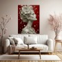 Elegante Blütenmuse – Wandbild als Acrylbild