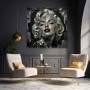 Spiegelglanz Diva Wandbild Poster mit roten Lippen