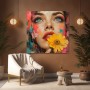 Strahlender Blick – Modernes Wandbild als Acrylbild
