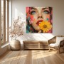 Strahlender Blick – Modernes Wandbild als Acrylbild