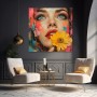 Strahlender Blick – Modernes Wandbild als Acrylbild