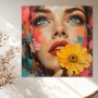Strahlender Blick – Modernes Wandbild als Acrylbild