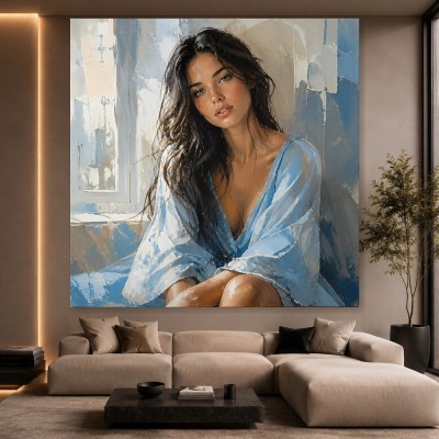Elegantes Porträt als Wandbild und Gallery Leinwand