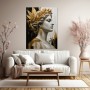 Goldene Muse Wandbild als Gallery Leinwand