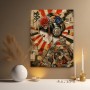 Geisha im Urban-Japan-Stil – Leinwandbild & Poster