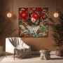 Mystische Blütenkönigin – Wandbild als Fine Art Print
