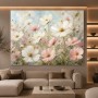 Zarte Kosmeenblüten als Leinwand & Poster in Pastell