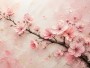 Kirschblüten in Rosa – Leinwand Wandbild