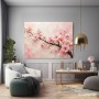 Kirschblüten in Rosa – Leinwand Wandbild