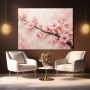 Kirschblüten in Rosa – Leinwand Wandbild
