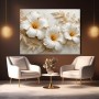 Elegante Hibiskusblüten in Cremegold – Leinwand & Acrylbild