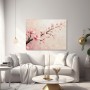 Zarte Kirschblüten auf Leinwand – Modernes Wandbild in Rosa