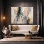 Goldene Pastellstruktur – Abstraktes Wandbild als Gallery Leinwand