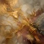Abstraktes Wandbild Goldene Strukturen als Acrylbild