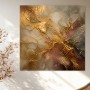 Abstraktes Wandbild Goldene Strukturen als Acrylbild
