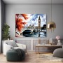 London im Herbst – Wandbild als Gallery Leinwand