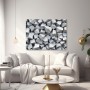 Geometrische Würfelstruktur – Modernes Wandbild als Gallery Leinwand
