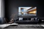 Moderne Luxusvilla am Pool – Wandbild auf Gallery Leinwand