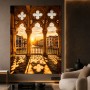 Venezianische Abendsonne – Wandbild auf Gallery Leinwand