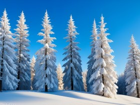 Verschneiter Winterwald – Leinwandbild & Poster in klarer Naturästhetik