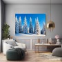 Verschneiter Winterwald – Leinwandbild & Poster in klarer Naturästhetik