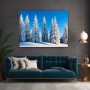 Verschneiter Winterwald – Leinwandbild & Poster in klarer Naturästhetik
