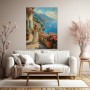 Mediterrane Küstenterrasse als Gallery Leinwand und Wandbild