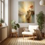 Haus am Felsufer – Modernes Wandbild als Leinwandbild