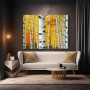 Goldener Birkenwald – Wandbild als Gallery Leinwand
