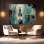Regenspaziergang in der City – Modernes Wandbild als Leinwandbild