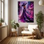 Elegante Mitternacht in Violett – Modernes Wandbild als Gallery Leinwand