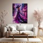 Elegante Mitternacht in Violett – Modernes Wandbild als Gallery Leinwand