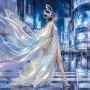 Futuristische Eleganz als Modernes Wandbild und Gallery Leinwand