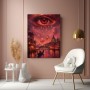 Venedig unter dem roten Auge – Wandbild als Gallery Leinwand