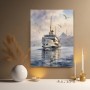 Istanbul Fähre im Morgenlicht – Wandbild als Fine Art Print