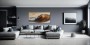 Goldene Brandung – Modernes Wandbild als Gallery Leinwand