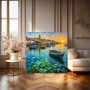 Abendhafen an der Küste – Leinwand & Poster