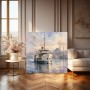 Istanbul Fähre Wandbild & Fine Art Print in zarter Aquarelloptik