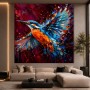 Farbenfroher Eisvogel als Leinwandbild und Acrylbild voller Energie